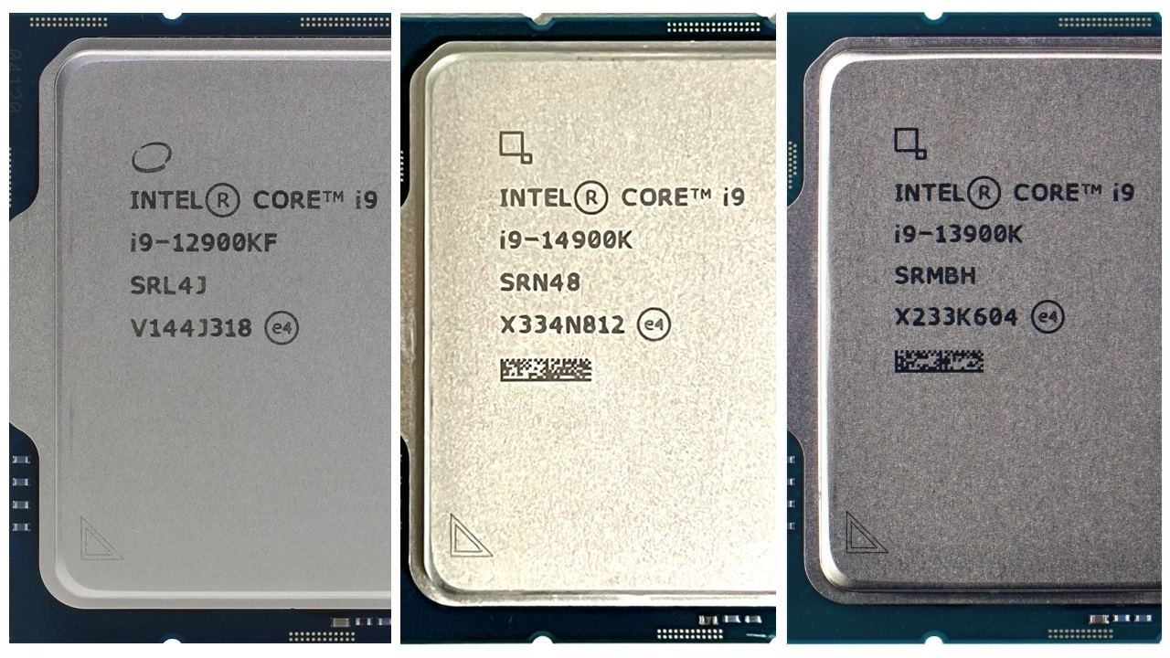 Intel Core i7-14700K vs Core i9-12900KF vs Core i9-13900K