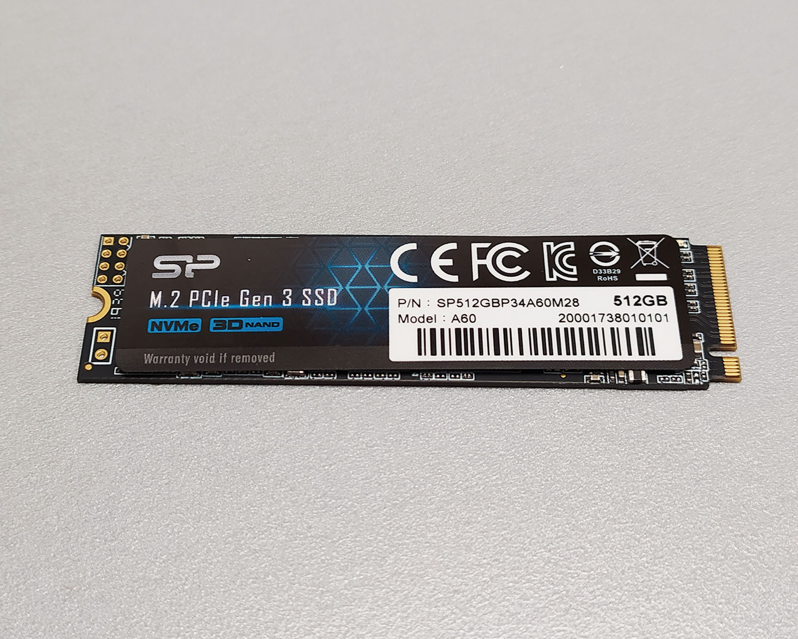 512GB Performance Results - Silicon Power P34A60 M.2 NVMe SSD